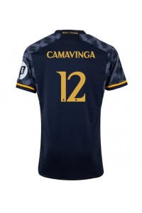 Fotbalové Dres Real Madrid Eduardo Camavinga #12 Venkovní Oblečení 2023-24 Krátký Rukáv